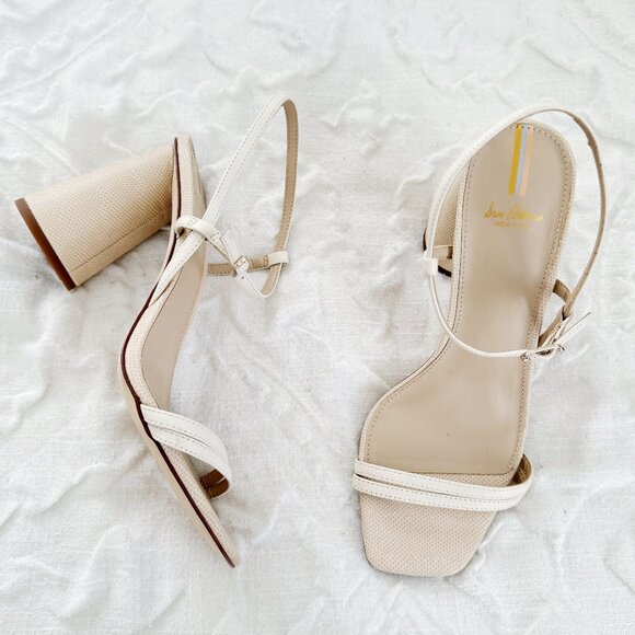 Sam Edelman Kit Beige Heels Size 8.5 New - Picture 1 of 6